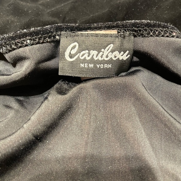 Caribou Black Velvet Sleeveless Top XL – Goth Witchy Minimal Dark Aesthetic - Picture 7 of 10